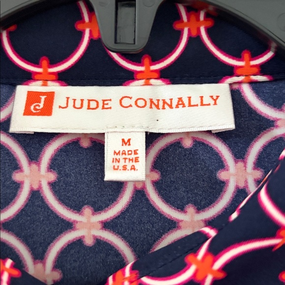 Jude Connally Long Sleeve Dress in Navy and Orange - Picture 3 of 3